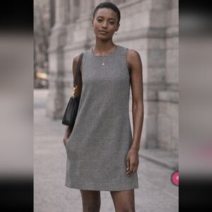 Billy Reid Black & White Sleeveless Mini Shift Dress, Size 4